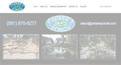 Desktop Screenshot of parkersponds.com